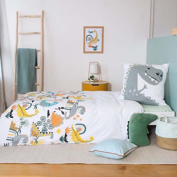 Parure De Lit Enfant Jurassic Null Blanc Kiabi 24 00