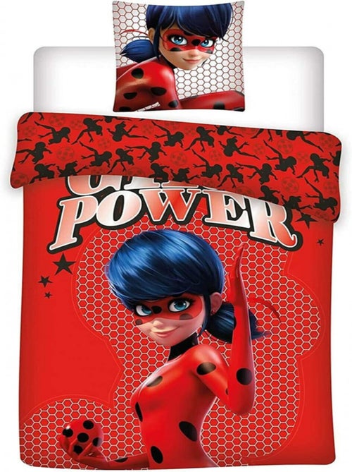 Parure de lit Enfant Ladybug Girl Power - Kiabi