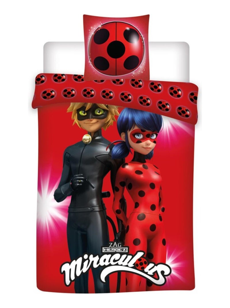 Parure de lit Enfant Ladybug Rouge - Kiabi