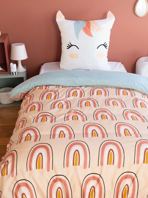 Parure de lit enfant Licorne - 100% polyester 72g/m² - Kiabi