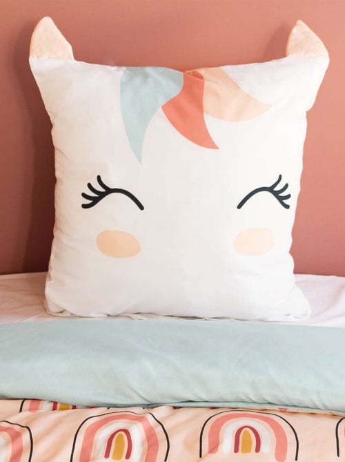Parure de lit enfant Licorne - 100% polyester 72g/m² - Kiabi