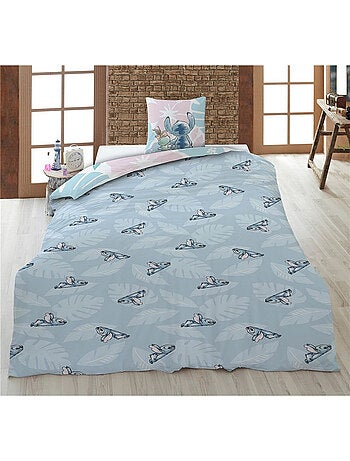 Parure de Lit Enfant Lilo et Stitch Polycoton Imprimée Réversible Lit 1 place, SCRUMP