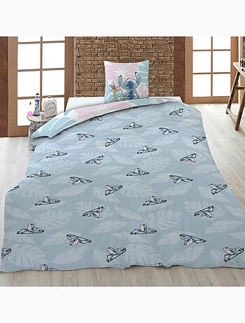 Parure de Lit Enfant Lilo et Stitch Polycoton Imprimée Réversible Lit 1 place, SCRUMP
