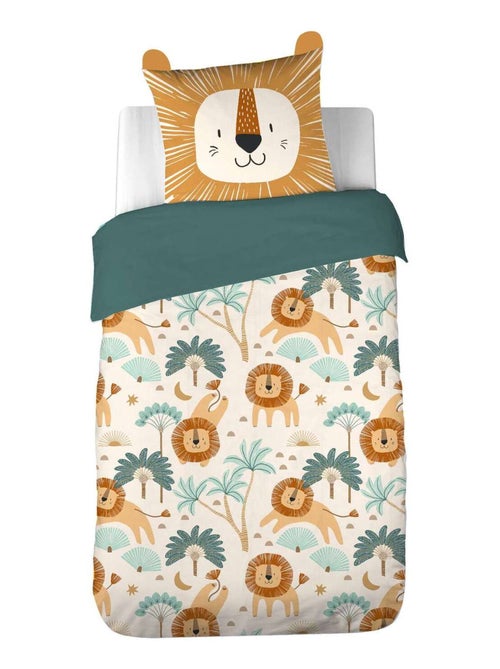 Parure de lit enfant Lion - 100% polyester 72g/m² - Kiabi