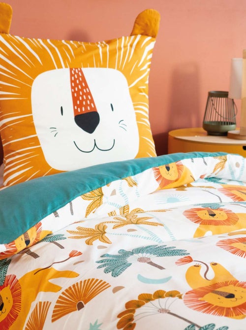 Parure de lit enfant Lion - 100% polyester 72g/m² - Kiabi