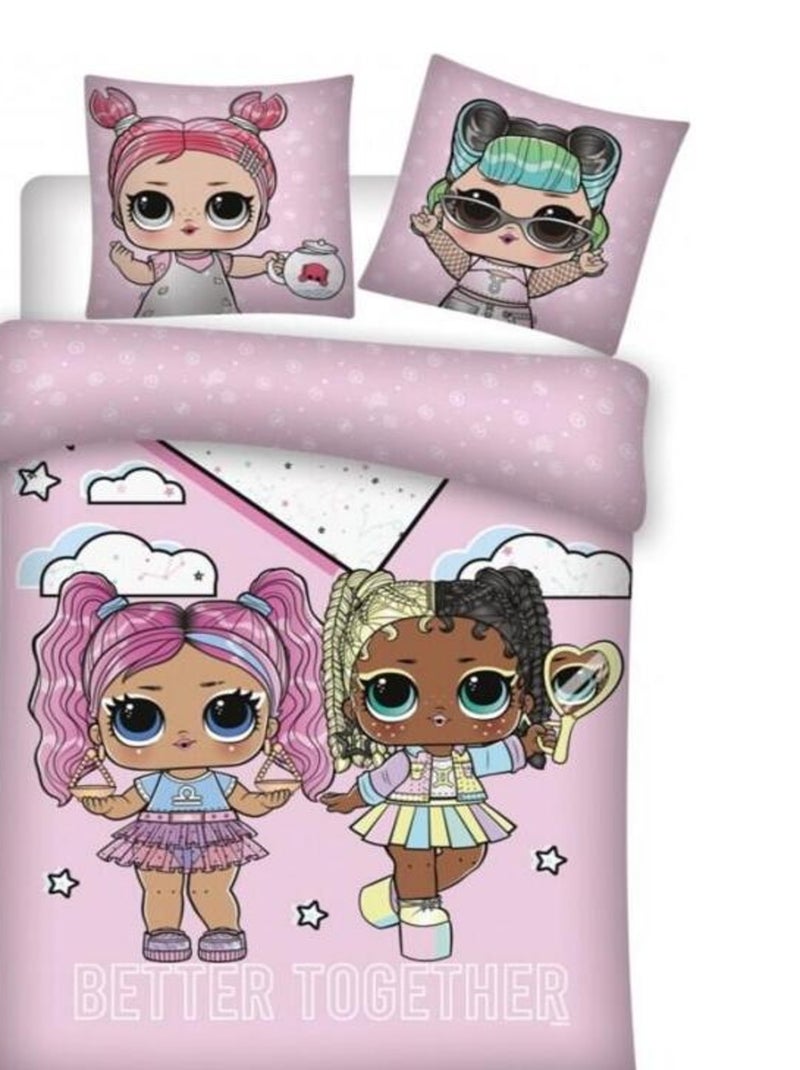 Parure de lit Enfant LOL Surprise Rose - Kiabi