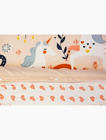 Parure de lit enfant microfibre fee, 140x200cm - 140x200 / rose