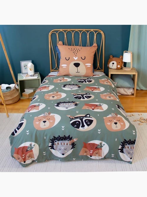Parure de lit enfant microfibre forêt - 2 pièces - Kiabi