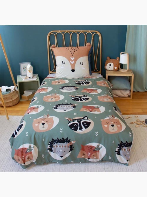 Parure de lit enfant microfibre forêt - 2 pièces - Kiabi