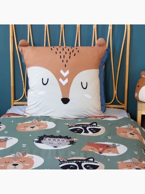 Parure de lit enfant microfibre forêt - 2 pièces - Kiabi
