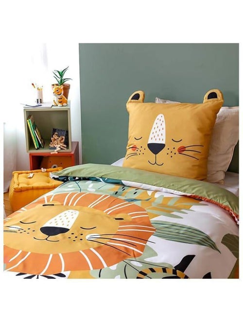 Parure de lit enfant microfibre lion - 2 pièces - Kiabi Parure de lit enfant microfibre lion - 2 pièces - Kiabi