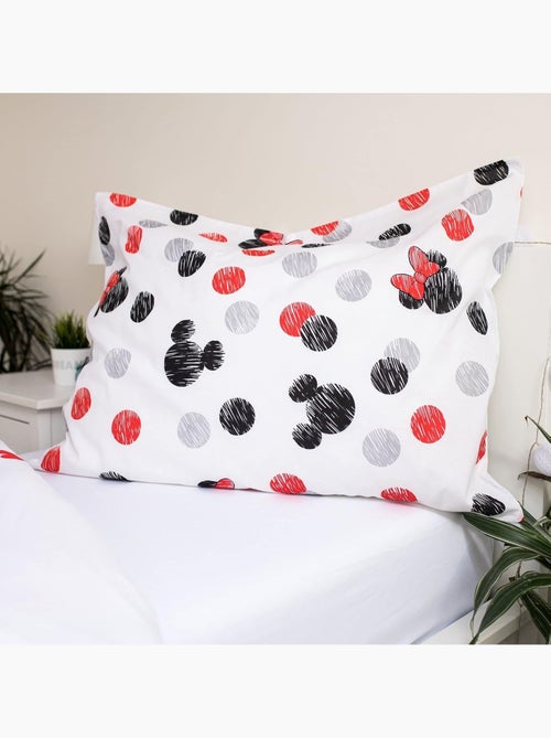 Parure de lit enfant Minnie avec Mickey réversible – 100% coton - Kiabi
