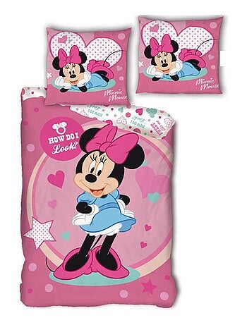 Parure de Lit Enfant Minnie Imprimée Réversible Lit 1 Place, FASHION