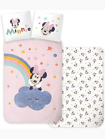 Parure de lit enfant Minnie réversible – 100% coton