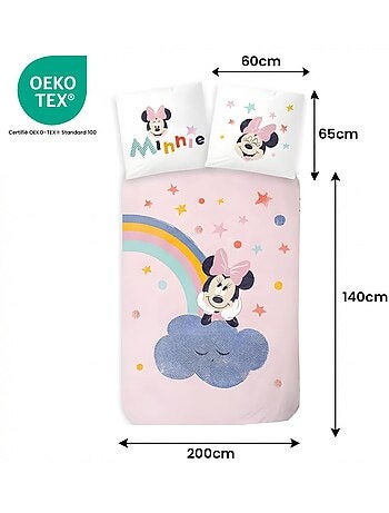 Parure de lit enfant Minnie réversible – 100% coton