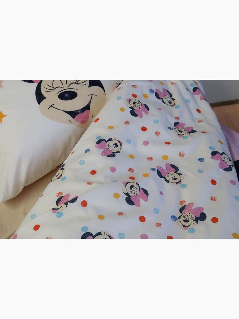 Parure de lit enfant Minnie réversible – 100% coton Rose - Kiabi