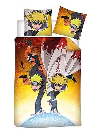 Parure de Lit Enfant Naruto Shippuden Imprimée Réversible Lit 1 Place, MINATO
