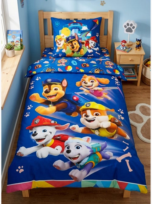 Parure de Lit Enfant Pat Patrouille, 100% Coton Oeko-Tex, PUPS - Kiabi
