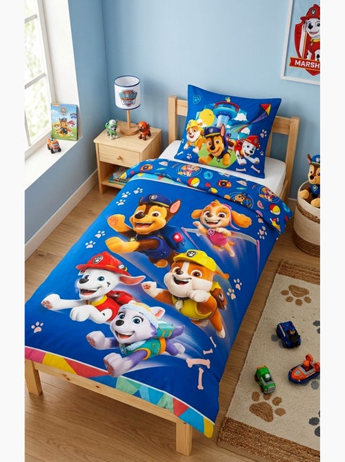 Parure de Lit Enfant Pat Patrouille, 100% Coton Oeko-Tex, PUPS - Kiabi