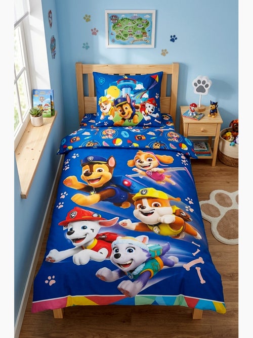 Parure de Lit Enfant Pat Patrouille, 100% Coton Oeko-Tex, PUPS - Kiabi