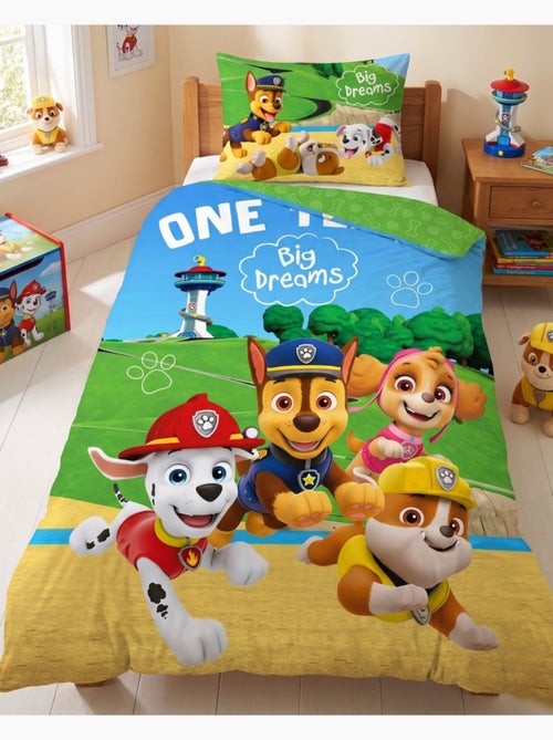 Parure de Lit Enfant Pat Patrouille, Big Dreams, 100% Coton Oeko-Tex, Lit 1 place - Kiabi