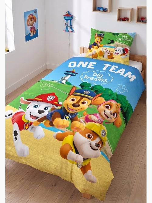 Parure de Lit Enfant Pat Patrouille, Big Dreams, 100% Coton Oeko-Tex, Lit 1 place - Kiabi