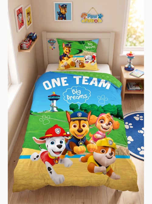 Parure de Lit Enfant Pat Patrouille, Big Dreams, 100% Coton Oeko-Tex, Lit 1 place - Kiabi