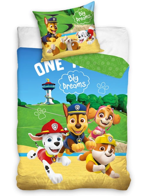 Parure de Lit Enfant Pat Patrouille, Big Dreams, 100% Coton Oeko-Tex, Lit 1 place - Kiabi