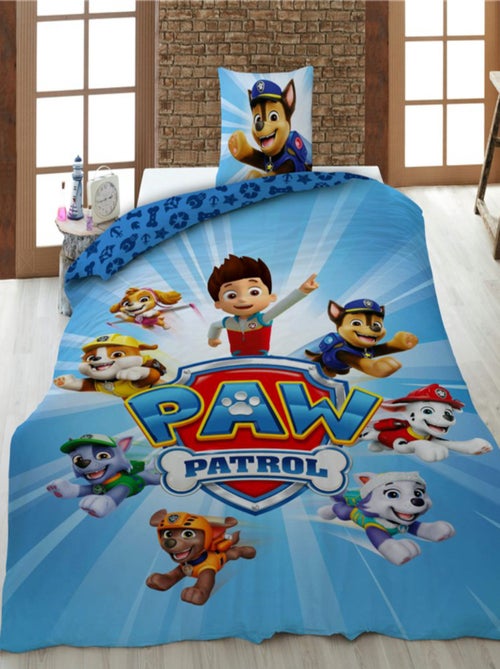 Parure de Lit Enfant Pat Patrouille Imprimée Réversible 100% Coton, RYDER - Kiabi