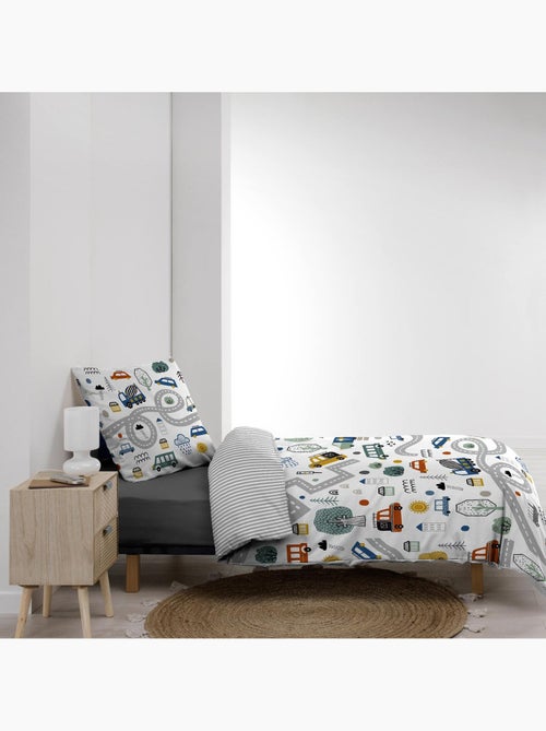 Parure de lit enfant PETIT BOLIDE - Kiabi