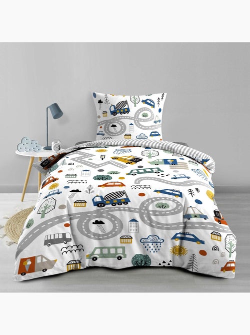Parure de lit enfant PETIT BOLIDE - Kiabi