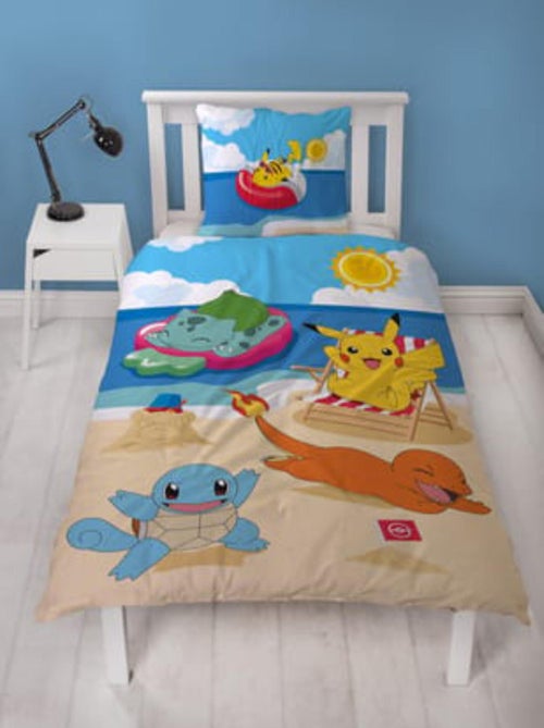 Parure de Lit Enfant Pikachu à la Plage - Kiabi