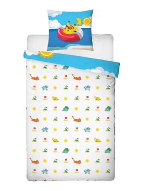 Parure de Lit Enfant Pikachu à la Plage - Kiabi