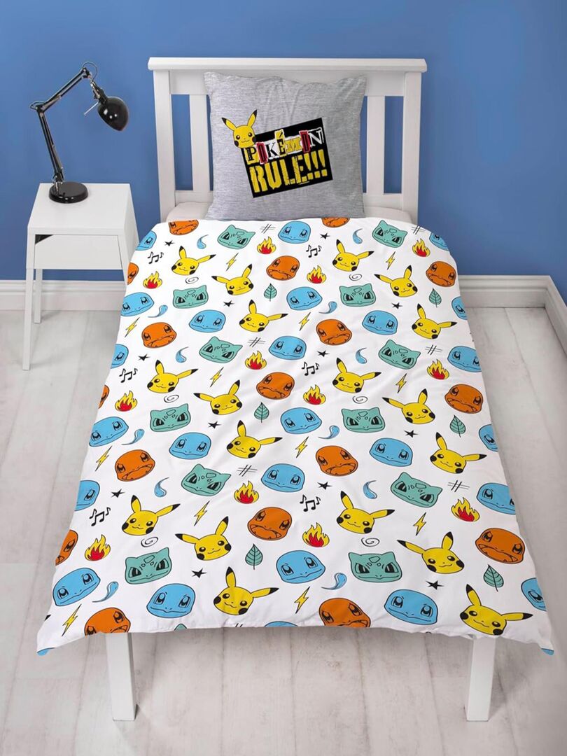 POKÉMON - PARURE De Lit Enfant Pikachu, Starters Rule - Housse De
