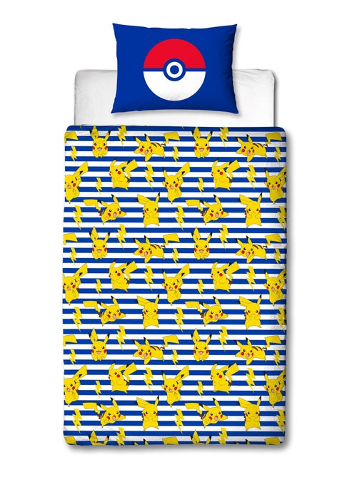 Parure de Lit Enfant Pokémon, Microfibre Oeko-Tex, Imprimée Réversible, Lit 1 place, ELECTRIQUE - Kiabi Parure de Lit Enfant Pokémon, Microfibre Oeko-Tex, Imprimée Réversible, Lit 1 place, ELECTRIQUE - Kiabi