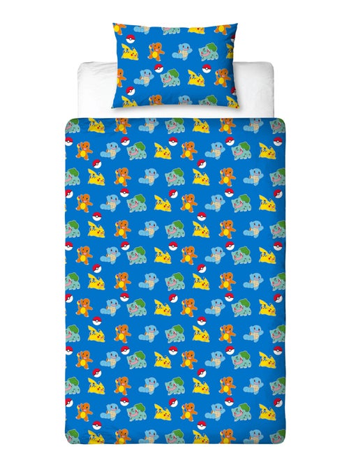 Parure de Lit Enfant Pokémon, Microfibre Oeko-Tex, Imprimée Réversible, Lit 1 place, FRIENDS - Kiabi