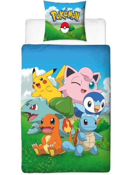 Parure de Lit Enfant Pok?mon, Microfibre Oeko-Tex, Imprim?e R?versible, Lit 1 place, PIKACHU - Kiabi Parure de Lit Enfant Pok?mon, Microfibre Oeko-Tex, Imprim?e R?versible, Lit 1 place, PIKACHU - Kiabi