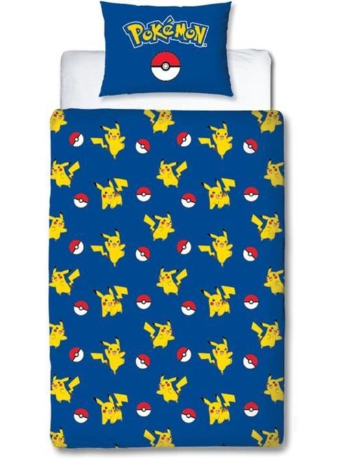 Parure de Lit Enfant Pok?mon, Microfibre Oeko-Tex, Imprim?e R?versible, Lit 1 place, POKE BALL - Kiabi Parure de Lit Enfant Pok?mon, Microfibre Oeko-Tex, Imprim?e R?versible, Lit 1 place, POKE BALL - Kiabi