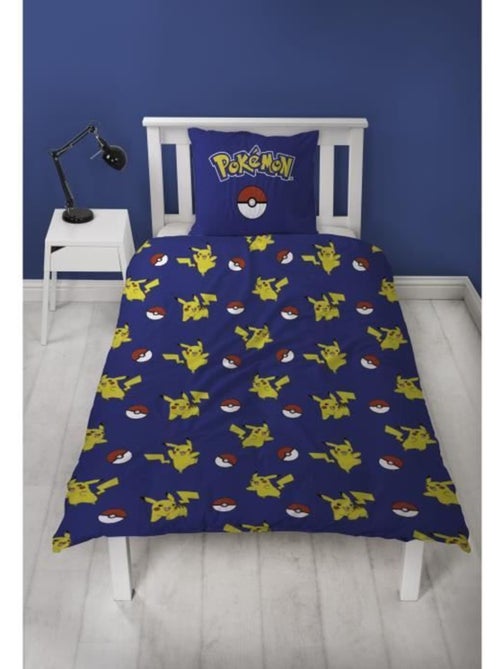 Parure de Lit Enfant Pok?mon, Microfibre Oeko-Tex, Imprim?e R?versible, Lit 1 place, POKE BALL - Kiabi Parure de Lit Enfant Pok?mon, Microfibre Oeko-Tex, Imprim?e R?versible, Lit 1 place, POKE BALL - Kiabi