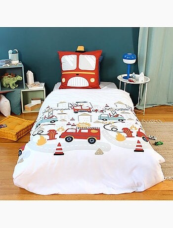 Parure de lit enfant pompier - 2 pièces