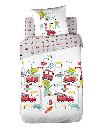 Parure de lit enfant 'Pompiers'