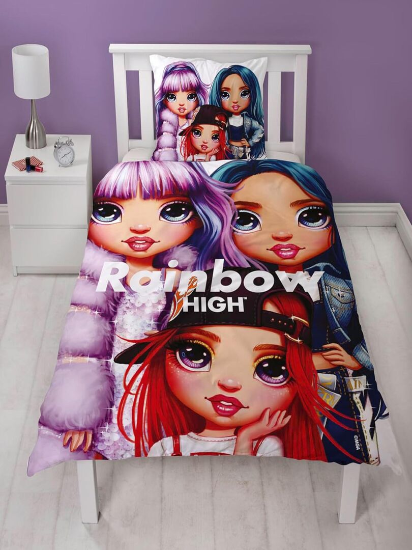 Parure de lit Enfant Rainbow High Faces - Rose - Kiabi - 24.30€