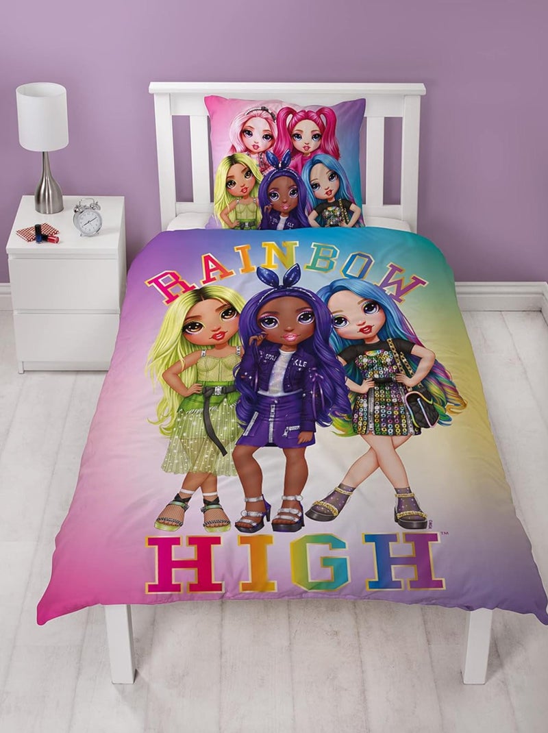 Parure de lit Enfant Rainbow High Girls Rose - Kiabi
