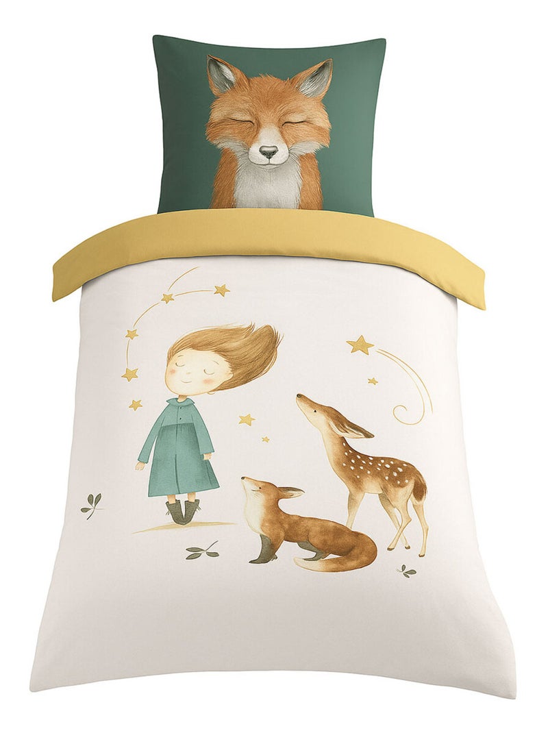 Parure de lit enfant renard Blanc - Kiabi