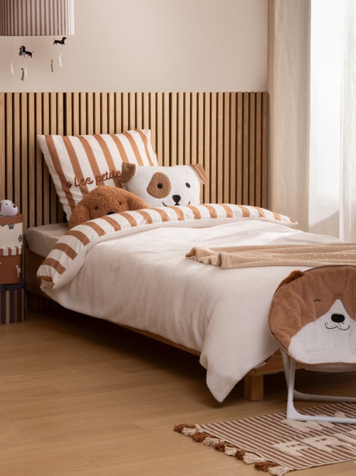 Parure de lit enfant réversible  - Effet bouclette - Kiabi