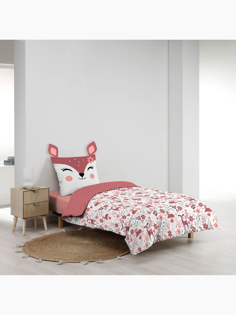 Parure de lit enfant réversible BICHETTE Rose - Kiabi