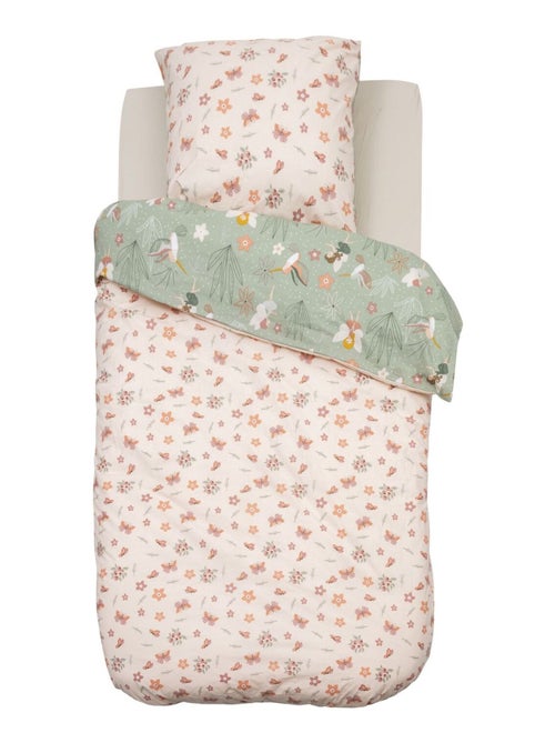 Parure de lit enfant réversible fée - 100% coton 57 fils/cm² - Kiabi