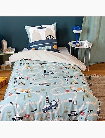 Parure de lit enfant réversible microfibre - 2 pièces