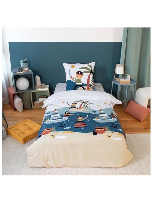 Parure de lit enfant réversible microfibre sport - 2 pièces - Kiabi
