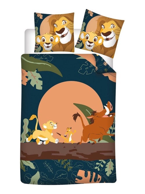 Parure de Lit Enfant Réversible Polycoton Simba et Pumba - Kiabi